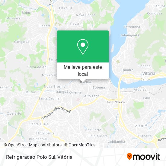 Refrigeracao Polo Sul mapa