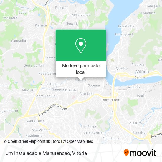 Jm Instalacao e Manutencao mapa