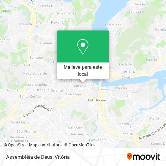 Assembléia de Deus mapa