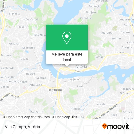 Vila Campo mapa