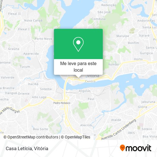 Casa Letícia mapa
