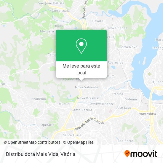 Distribuidora Mais Vida mapa