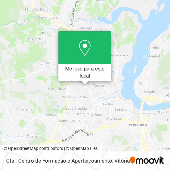 Cfa - Centro de Formação e Aperfeiçoamento mapa
