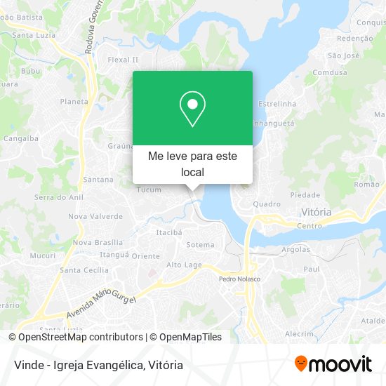Vinde - Igreja Evangélica mapa