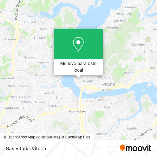 Gás Vitória mapa