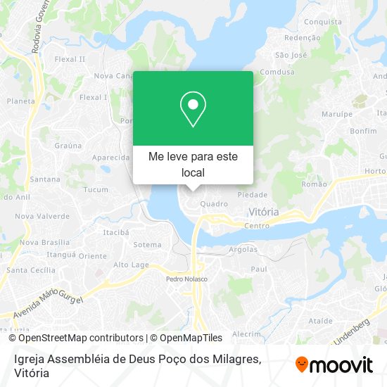 Igreja Assembléia de Deus Poço dos Milagres mapa