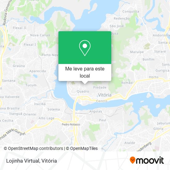 Lojinha Virtual mapa