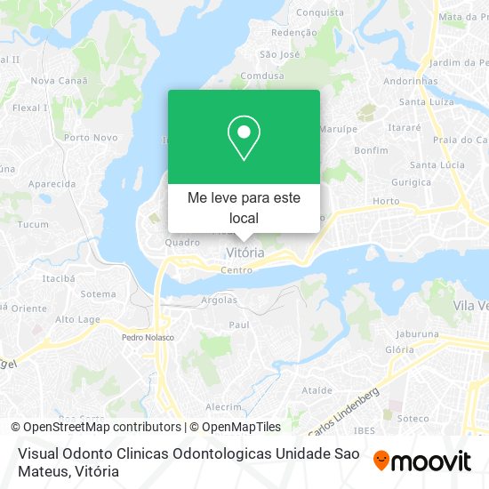 Visual Odonto Clinicas Odontologicas Unidade Sao Mateus mapa