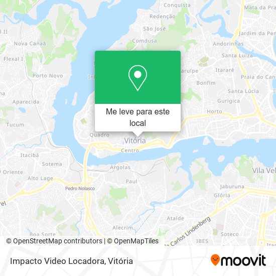 Impacto Video Locadora mapa