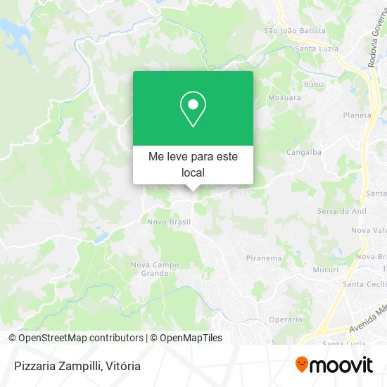Pizzaria Zampilli mapa