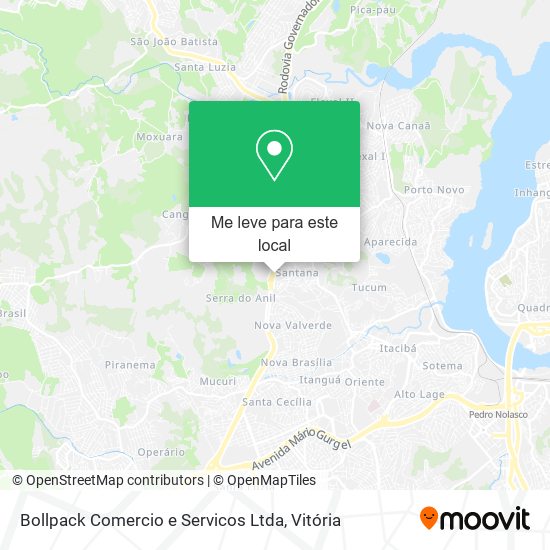 Bollpack Comercio e Servicos Ltda mapa