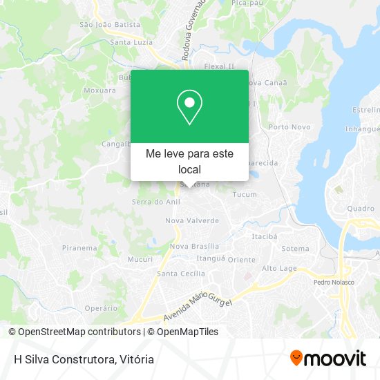 H Silva Construtora mapa
