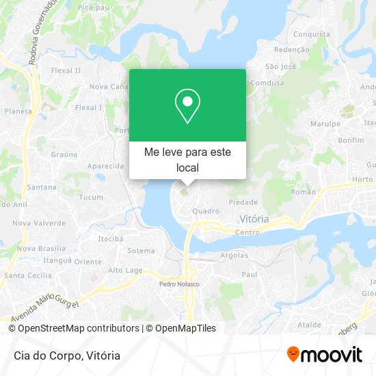 Cia do Corpo mapa