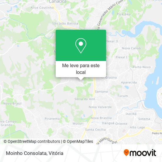 Moinho Consolata mapa