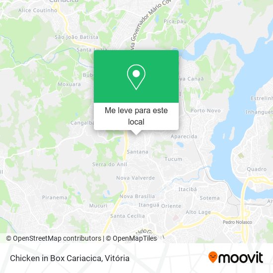 Chicken in Box Cariacica mapa