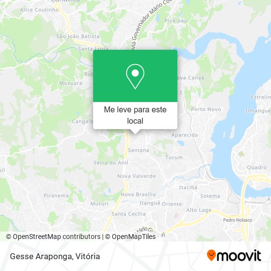 Gesse Araponga mapa