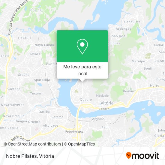 Nobre Pilates mapa