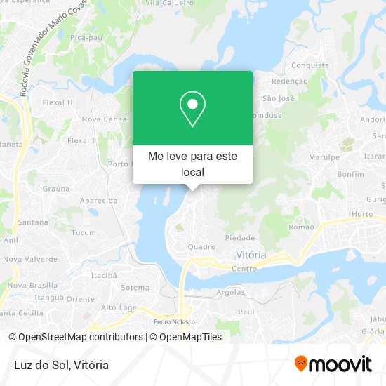 Luz do Sol mapa