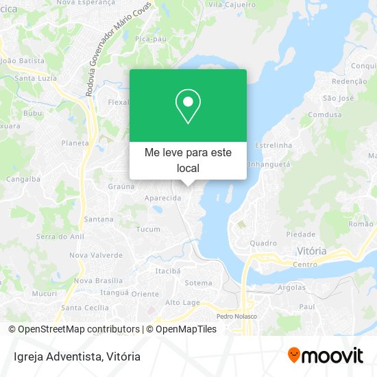 Igreja Adventista mapa