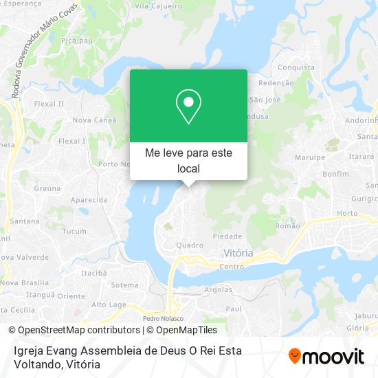 Igreja Evang Assembleia de Deus O Rei Esta Voltando mapa