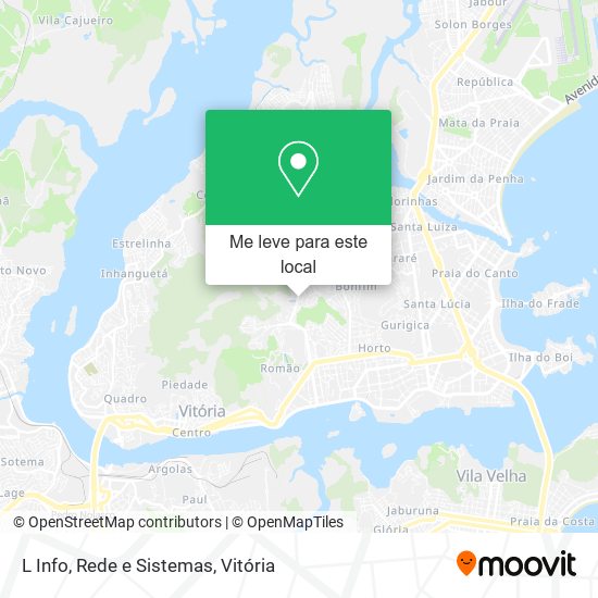 L Info, Rede e Sistemas mapa