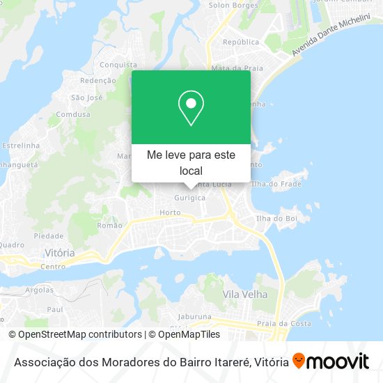 Associação dos Moradores do Bairro Itareré mapa