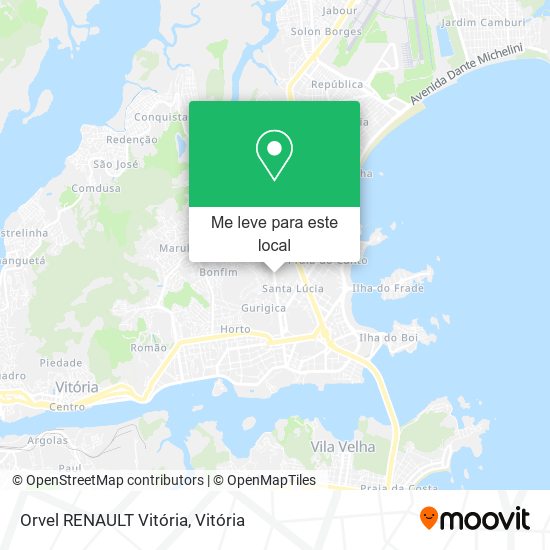 Orvel RENAULT Vitória mapa