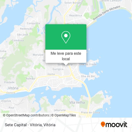 Sete Capital - Vitória mapa