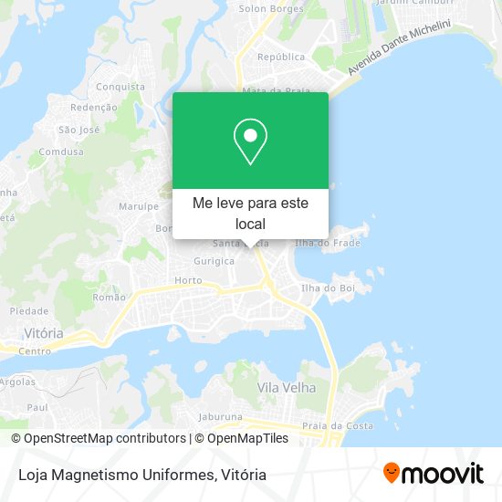 Loja Magnetismo Uniformes mapa