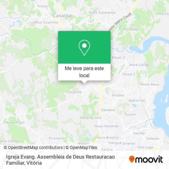 Igreja Evang. Assembleia de Deus Restauracao Familiar mapa