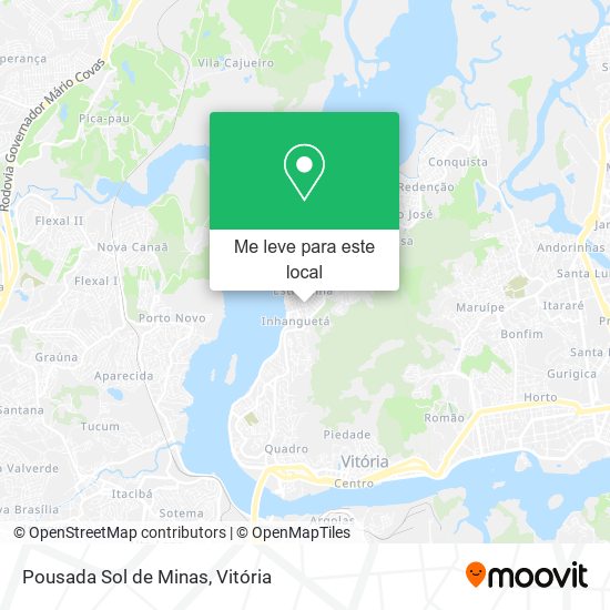 Pousada Sol de Minas mapa