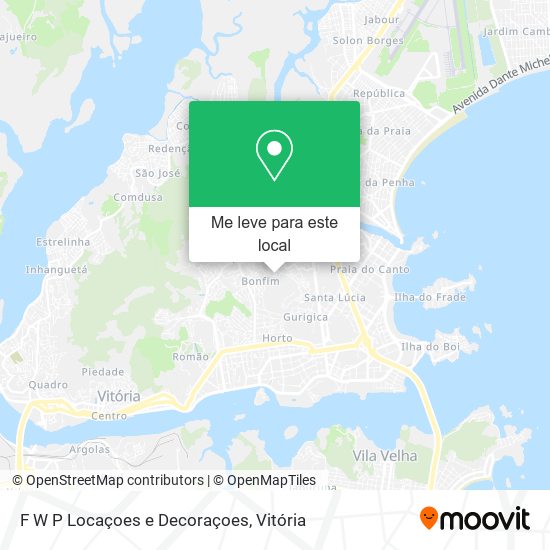 F W P Locaçoes e Decoraçoes mapa