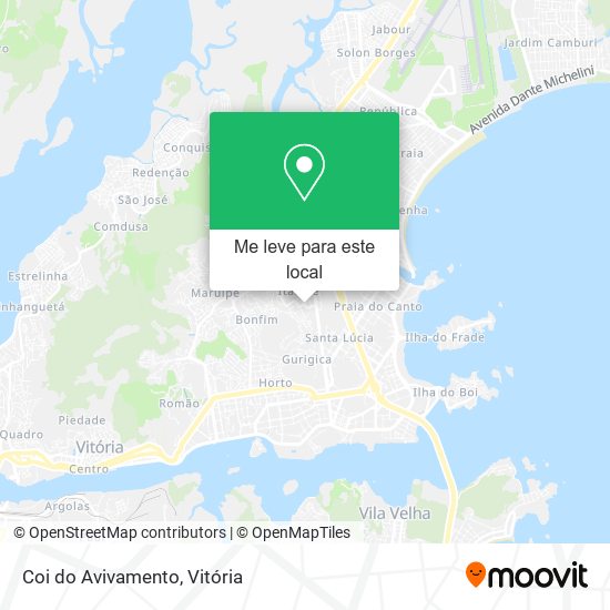 Coi do Avivamento mapa