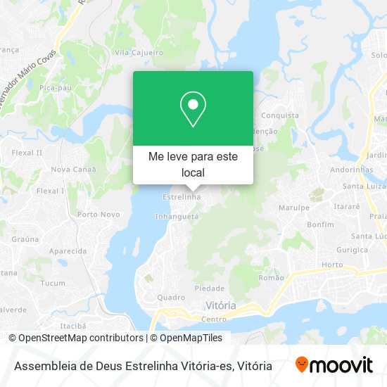 Assembleia de Deus Estrelinha Vitória-es mapa