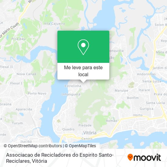 Associacao de Recicladores do Espirito Santo-Reciclares mapa