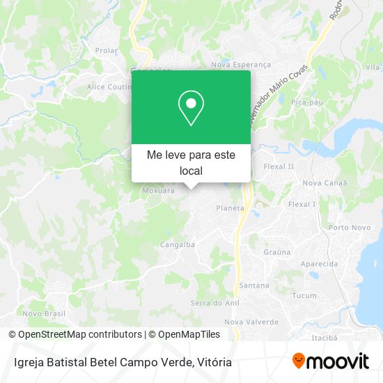 Igreja Batistal Betel Campo Verde mapa