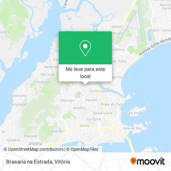 Brasaria na Estrada mapa