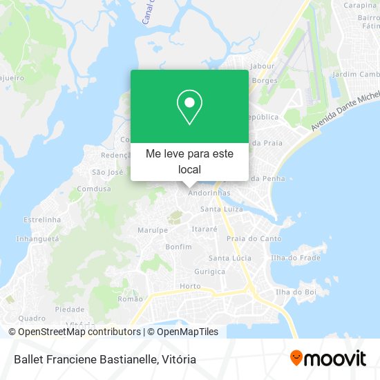 Ballet Franciene Bastianelle mapa