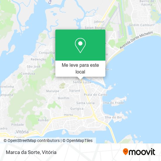 Marca da Sorte mapa