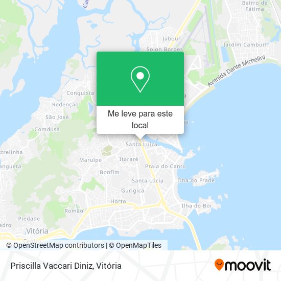 Priscilla Vaccari Diniz mapa