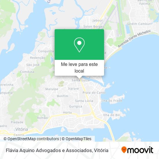 Flávia Aquino Advogados e Associados mapa