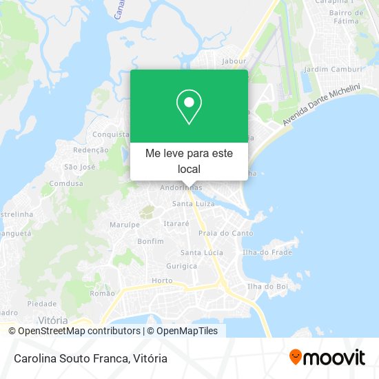 Carolina Souto Franca mapa