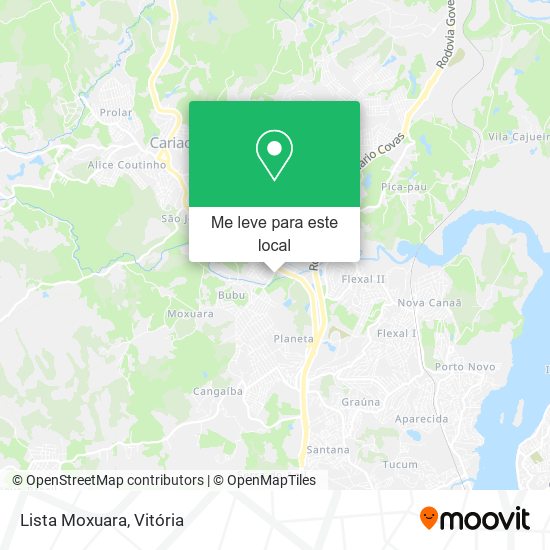 Lista Moxuara mapa