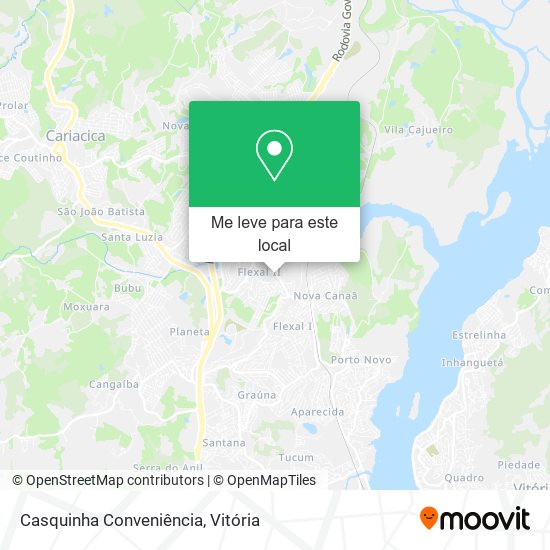 Casquinha Conveniência mapa