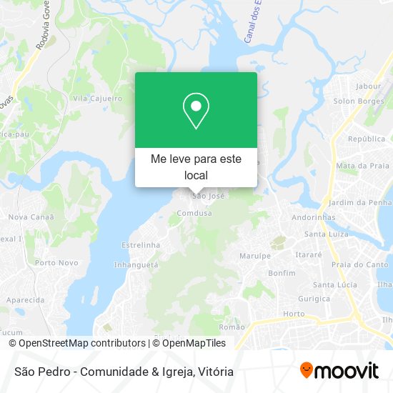 São Pedro - Comunidade & Igreja mapa