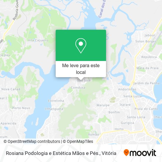 Rosiana Podologia e Estética Mãos e Pés. mapa