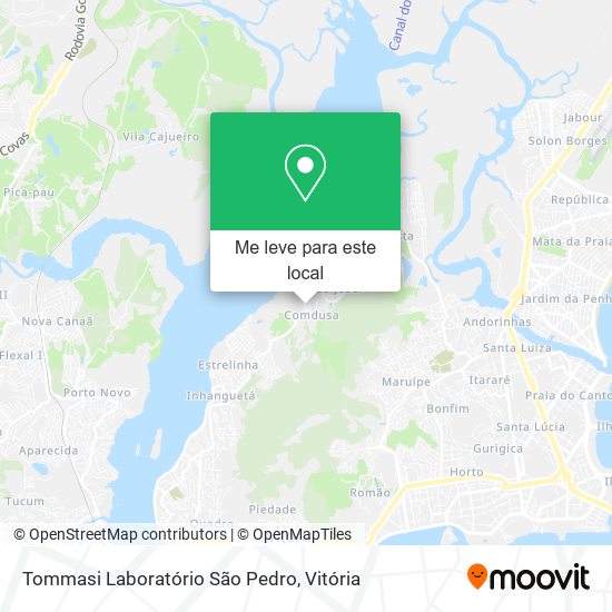 Tommasi Laboratório São Pedro mapa