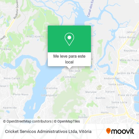 Cricket Servicos Administrativos Ltda mapa