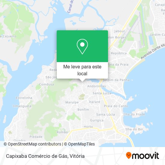 Capixaba Comércio de Gás mapa