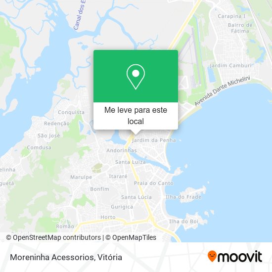 Moreninha Acessorios mapa